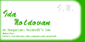 ida moldovan business card